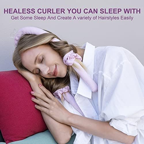 CORATED Heatless Curling Rod Headband, Hair Curlers to Sleep In, No Heat Curl with Hair Clips, Sleeping Curls Silk Ribbon Rollers for Long Hair - Image 3