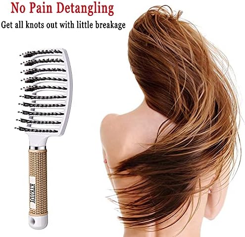 Pain-Free Detangling Brush for Women & Kids, Wet & Dry Hair, All Hair Types - Image 4