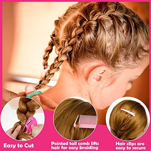 28 Colored Rubber Bands for Hair, 1500 Pcs Small Girls Elastic Ties With 6 Styling Tools - Colorful Accessories for Baby Toddlers Kids - Image 4
