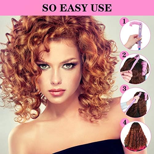 Wave Curlers Kit for Hair Supplies - 42 Spiral Curling Rods, No Heat Hair Styling with 40 Rollers and 2 Hooks (11.8 Inch) - Image 5