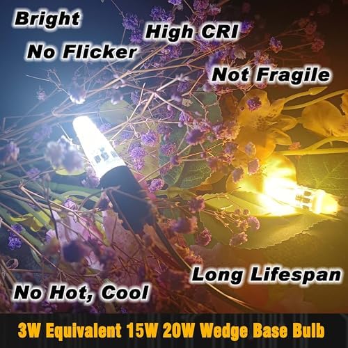 T10 Wedge Base Landscape T5 194 921 LED Bulb 2700K Warm White 3W, 8 Pack - Image 5