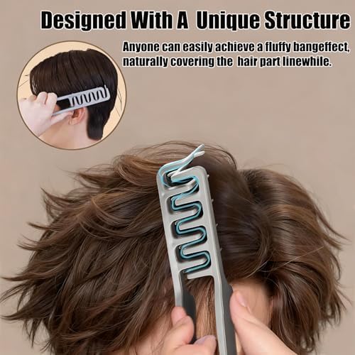 1PCS Texture Comb Men's Fluffy Texture Hair - Image 3