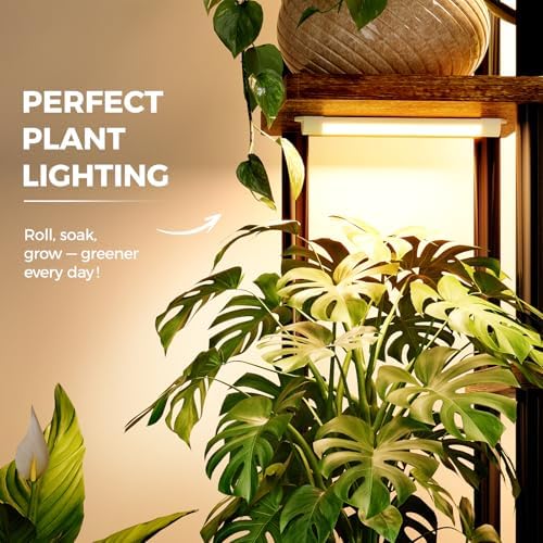 Bamworld Plant Shelf with Grow Light for Indoor Plants Corner 6 Tier - Image 6