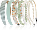 7 Pcs Headbands for Women Girls, Non Slip Cute Pearl Floral Padded Vintage Wide Fashion Multi-style Headbands for Girls by Unknown