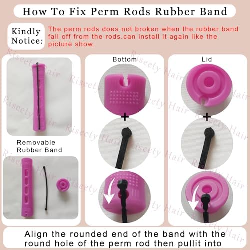 24 Pcs Jumbo Perm Rods,Black Perm Rods,1.18 Inch Large Perm Rod For Hair - Image 5