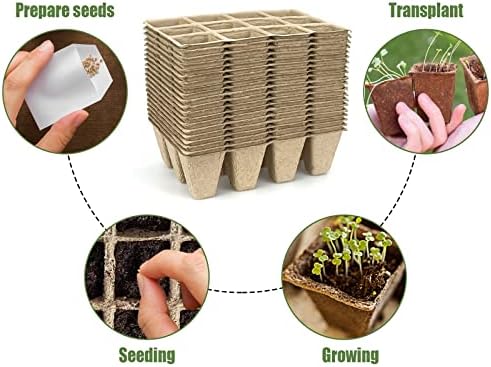 240 Cells Biodegradable Seedling Starter Trays, 20 Pack Plant Starter Kit - Image 5