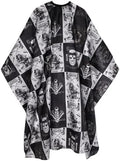 Waterproof Barber Cape with Adjustable Snap Closure - 64"x56" Professional Hair Cutting Cape for Stylists (Black) by AIHOPESTO