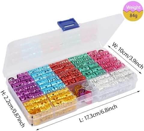 170 Pcs Hair Jewelry for Braids Accessories, Hair Cuffs for Braids Loc Jewelry for Black Women Hair Coils Rings for Hair Braids Decoration Dreadlock Beads Locs Accessories - Image 2