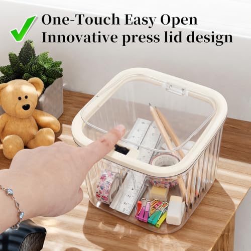 THMINS 2 Pack Hair Accessories Organizer for Girls,Clear Storage Box - Image 5