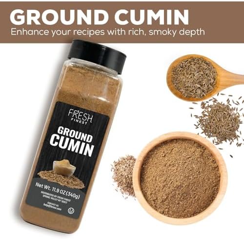 Fresh Finest Ground Cumin 11.9 OZ (340g) - Premium Quality Ground Cumin - All-Natural, Non-GMO, Gluten-Free, Kosher - Perfect for Cooking, Seasoning, and Spicing - Image 3