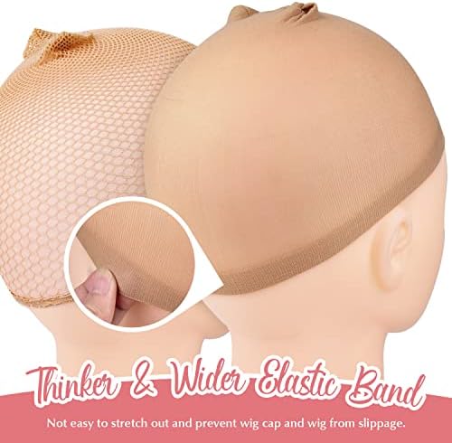 MORGLES Dual Style Nylon Wig Caps 6 Pack, Closed End Stocking Hair Nets - Image 5
