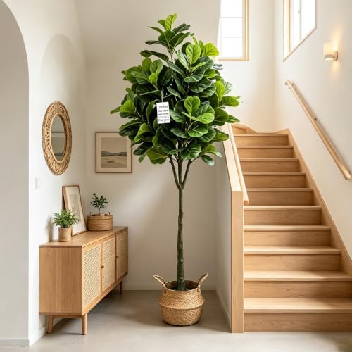 6FT Artificial Fiddle Leaf Fig Tree, Faux Plant - Image 4