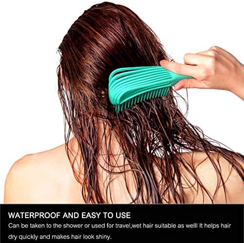 Detangling Brush for Textured 3a to 4c Kinky, Wavy, Curly, Coily Hair - Scalp Massager Comb for Afro, African Hair (2 pcs, Green-Pink) - Image 6