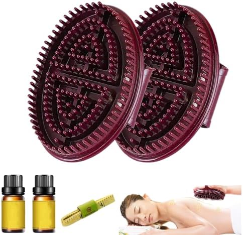 2Pcs Meridian Massage Brush, Full Body SPA Relaxation Massager Brush, Acupressure Meridian, Scalp Massage, Full Body Relaxation Comb,Beauty Salon Professional MeridianBrush by Unknown