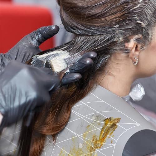 Hair Dye Collar, Salon Hairdressing Hair Cutting Collar, Styling and Hair Cutting Aids, Waterproof Silicone Neck Guard, Perfect for Home and Professional Hair Coloring (Gray) - Image 6