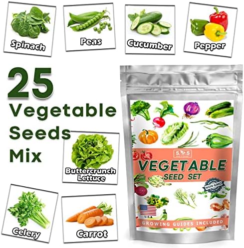 13,500+ Vegetable Fruit Seeds - Grow Your Own Garden Feast - 25 Veggie Fruit Heirloom Varieties- Mega Seed Starter Kit - Gardening Gift - Image 4