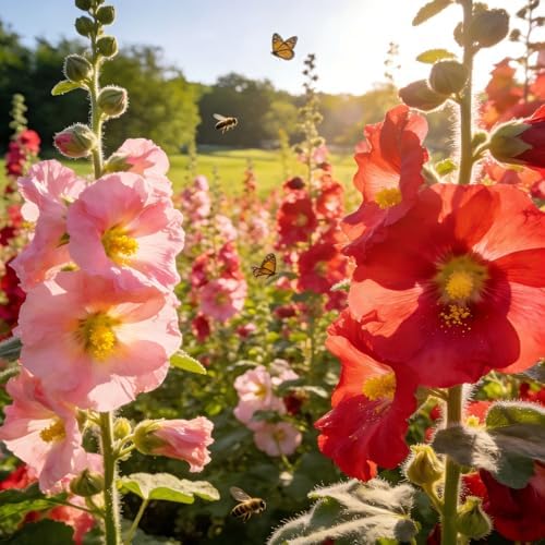 Confederate Rose Seeds, Color-Changing Hibiscus, White to Pink to Red Bloom - Image 2