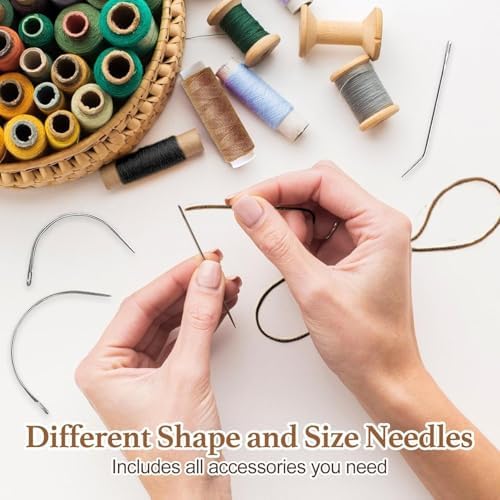 MUIIGOOD 50Pcs 32mm Hairpieces Snap Clips U Shape Wig Clips for Hair Extensions Making Wig Accessories Set Tools (Light Brown) - Image 5