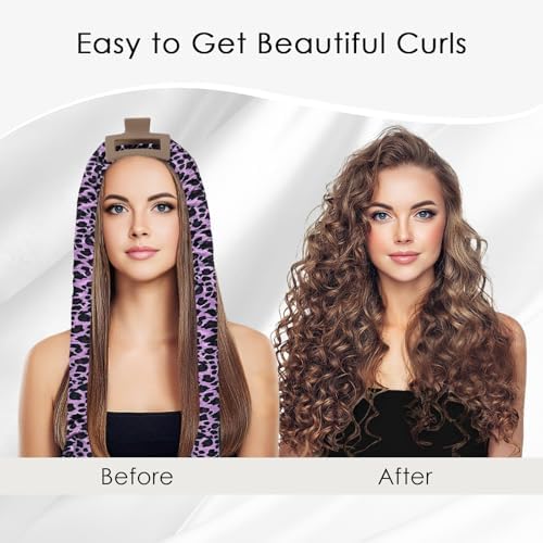 weiwei Satin Heatless Curls Overnight Hair Curler Headband, No Heat Curls Overnight Hair Curlers to Sleep In, 70" Hair Curlers No Heat, 9 Pcs Satin Heatless Curling Set for Women Long Hair - Image 3