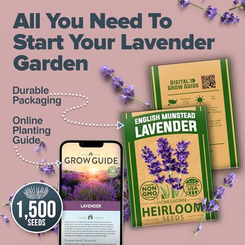 HOME GROWN Lavender & Sunflower Seed Kit – 2-Pack with 1,500 English Lavender & 520+ Mammoth Sunflower Non-GMO USA Seeds – Indoor & Outdoor Wildflower Garden Set – Easy to Grow, Heirloom Flowers - Image 6