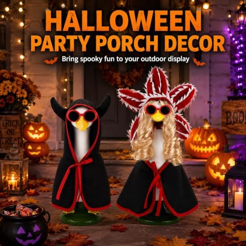 Halloween Porch Goose Outfit, 4-Piece Spooky Monster Costume Outfit - Image 4