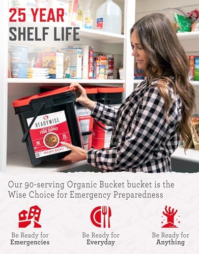 READYWISE Emergency Food Survival Supply 90 Servings, Organic Bucket - Image 3