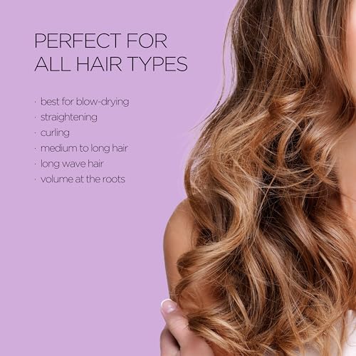 Magic Curling Round Brush (Wavy 1.3 Inch), Non-electronic, Self-Standing Round Quick Styling Brush, Great Blowout, Ceramic Coated/Ionic Thermal Barrel, Blowout Volume, Wave Styler - Image 5