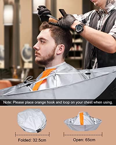 Lictin Hair Cutting Cape - Haircut Cape Umbrella with 1PCS Black Comb - Image 2
