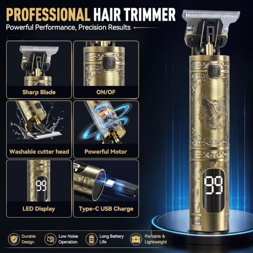 Solati Beard Trimmer for Men, Metal Vintage Hair Clippers, Next-Gen Upgrade - Image 2
