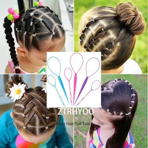 Pony Hair Tail Tools, Hair Loop Styling Tool French Braiding Hair Tool - Image 5