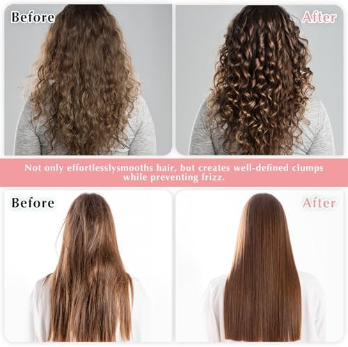 Curl Defining Brush, Vented Curly Hair Brush for Effortlessly Detangling Shaping and Defining Women's Men's Curls on All Wet or Dry Hair Types, Reduces Frizz (Pink) - Image 4