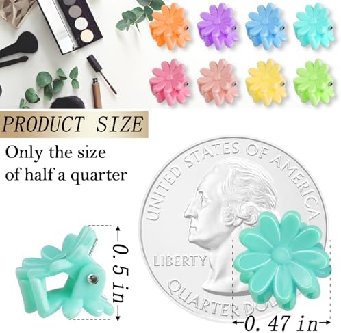 KANPRINCESS 70PCS Mini Claw Clips Small Hair Clips With Fancy Box, Flower and Colorful Designs for Women and Girls Hair Accessories Gift Set (SET3) - Image 2