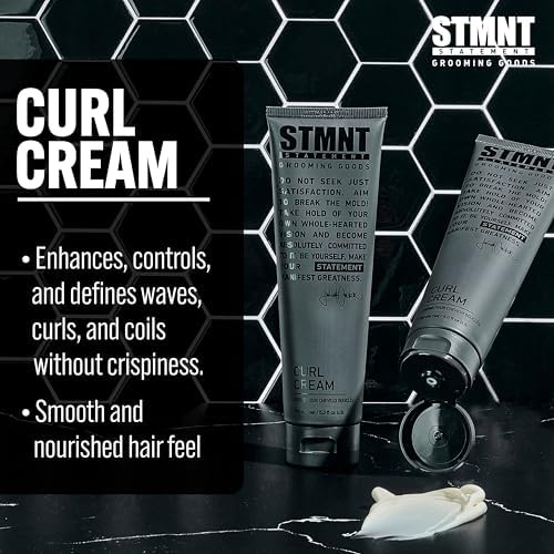 STMNT Grooming Goods Curl Cream | Enhances Curls | Texture Without Crispiness - Image 3