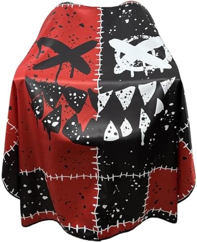 Barber Capes for Men Hair Cutting Capes with Snaps Salon Capes for Stylists Waterproof Hairdresser Gown Cape- 63”× 56”(Red) by Unknown