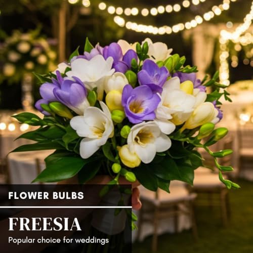Double Freesia Flower Bulbs for Spring Planting - Mixed Colors for Bouquets - Large Healthy Bulbs - Great for Container or Outdoor Growing (50 Bulbs) - Image 4