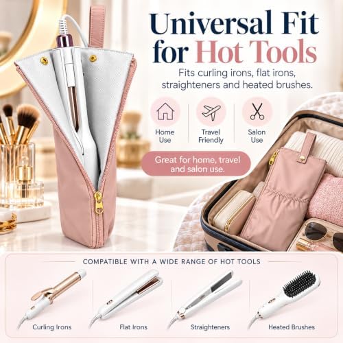 Hot Hair Tools Organizer Travel Bag with Heat Resistant Mat - Image 7