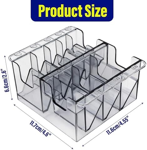 Clipper Blade Holder Organizer with Lid, Clipper Guard Comb Holder for 8 Blades Plastic Storage Case Rack - Image 2
