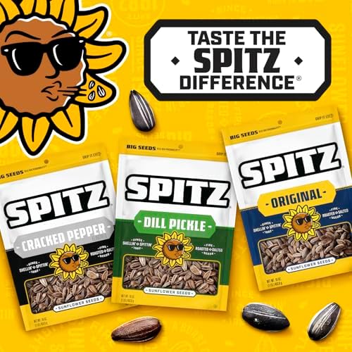 Spitz Sunflower Seeds Pack, Cracked Pepper, 16 Oz Snack Bag - Image 5