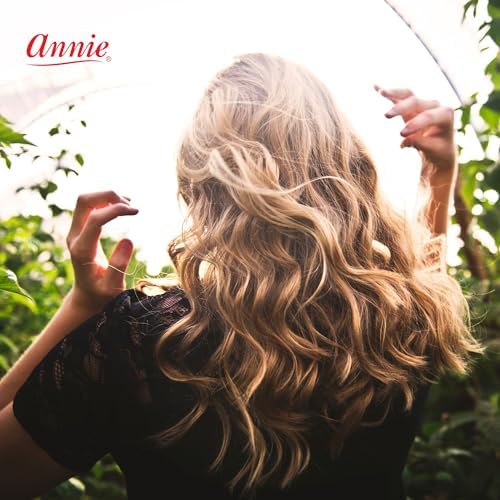 Annie Silky Satin Jumbo Hair Rollers - 6 Pack Black Foam Sponge Curlers for Heatless Curls - Soft Sleep Styler Pillow Rollers for All Hair Types, Prevents Breakage & Frizz (1.5 Inch Diameter) - Image 5