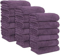 MOONQUEEN 18 Pack Premium Hand Towels - Quick Drying - Microfiber Coral Velvet Highly Absorbent Towels - Multipurpose Use as Hotel, Bathroom, Shower, Spa, Hand Towel 16 x 28 inches (Plum) by MOONQUEEN