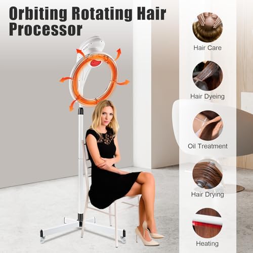 Professional Stand Hair Dryer,Orbiting Rotating Hair Processor Permed Colored Hair for Scalp Care Perfect for Salon,Spa,and Home Hair Care (Style 10) - Image 3