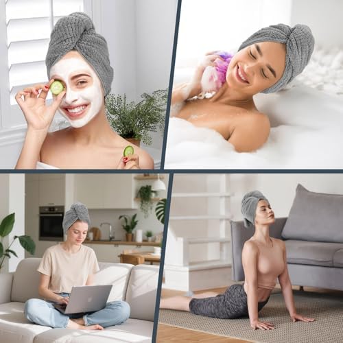 2 Pack Microfiber Hair Towel XL 41" x 24" Fast Dry, Soft, Absorbent - Image 6