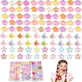 120 PCS Mini Hair Clips Girls Hair Accessories Matte Claw Clips by Lizioo