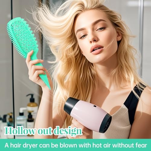 Curly Hair Lovers Gifts Detangler Wet & Dry Hair Brush for Women - Curl Defining Curly/Wavy Brush, Shower & Travel Friendly - Image 5