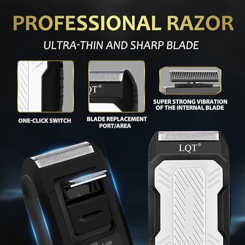 Hair Clippers for Men with LED Display, 4-in-1 Cordless Grooming Kit with Beard Trimmer, Foil Shaver & Nose Trimmer, Rechargeable Electric Hair Clipper Set for Home Barber, Personal Care & Gift - Image 4