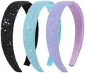 Headbands for Girls, 3 Pack Sparkly Glitter Toddler Girls Headbands by Uintoon