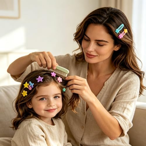 Soft Elastic Hair Ties，Colorful Hair Bobbles for Girls, Multicolor Hair Accessories Set with Hair Tail Tools & Cute Mini Hair Clips (Jumbo Pack(180PCS)) - Image 5