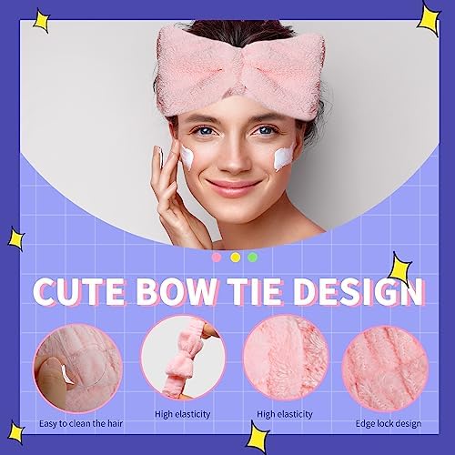 WSYUB Spa Headbands, Makeup Headband,Bow Headband for Washing Face skincare headbands for women,Easter Basket Stuffers Gifts - Image 4