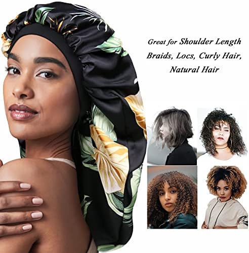 Long Night Caps for Sleeping Natural Hair Bonnet for Black Women - Image 2