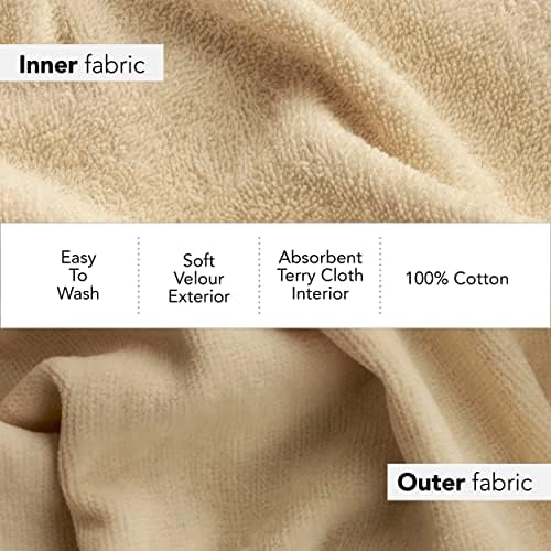 Boca Terry Towel Wrap for Women, 100% Cotton Spa Bath Wrap with Snaps - Image 2
